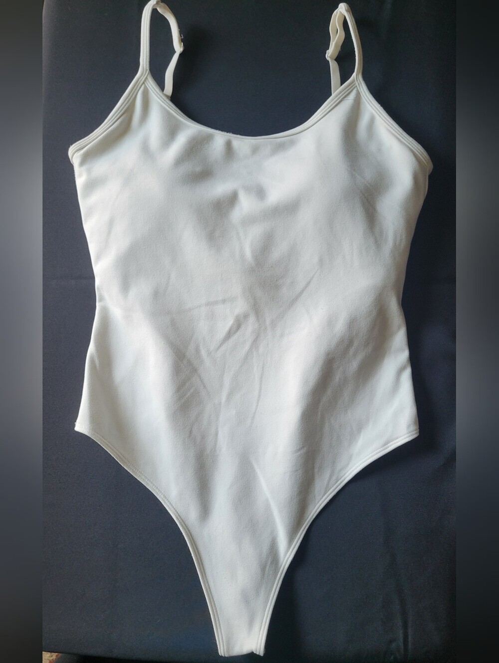 P'tula Scoop Bodysuit, White Size M